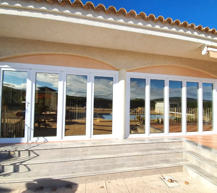 Curved glazed frontage